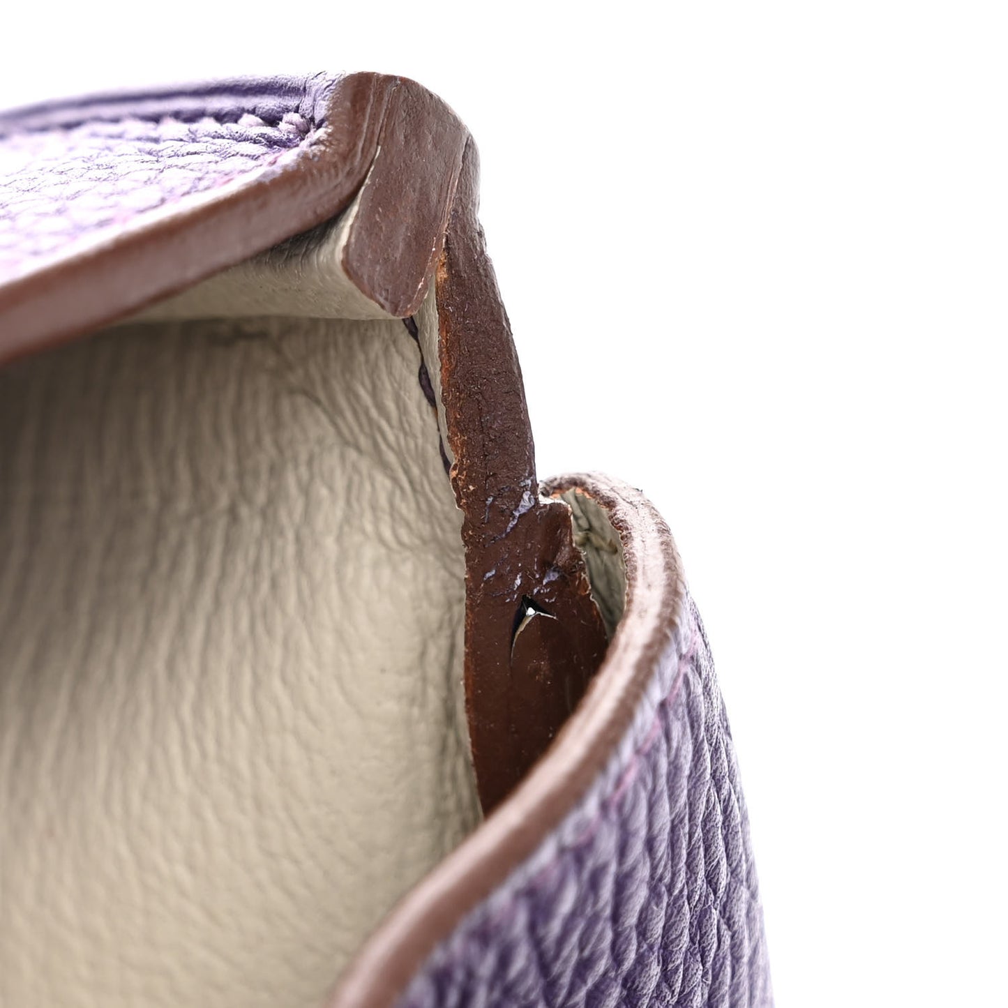 Togo Bi-Color Horseshoe Birkin 35 Iris Gris Perle