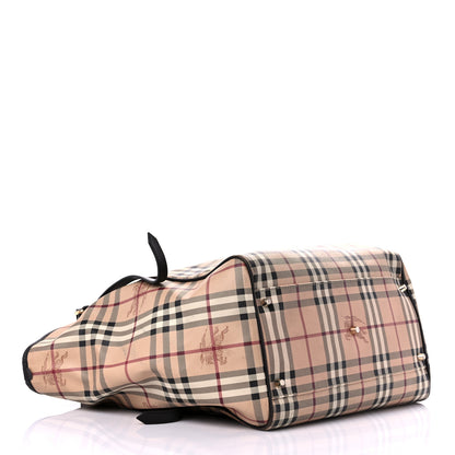 Burberry Haymarket Check Large Canterbury Tote Chocolate 4 of 26