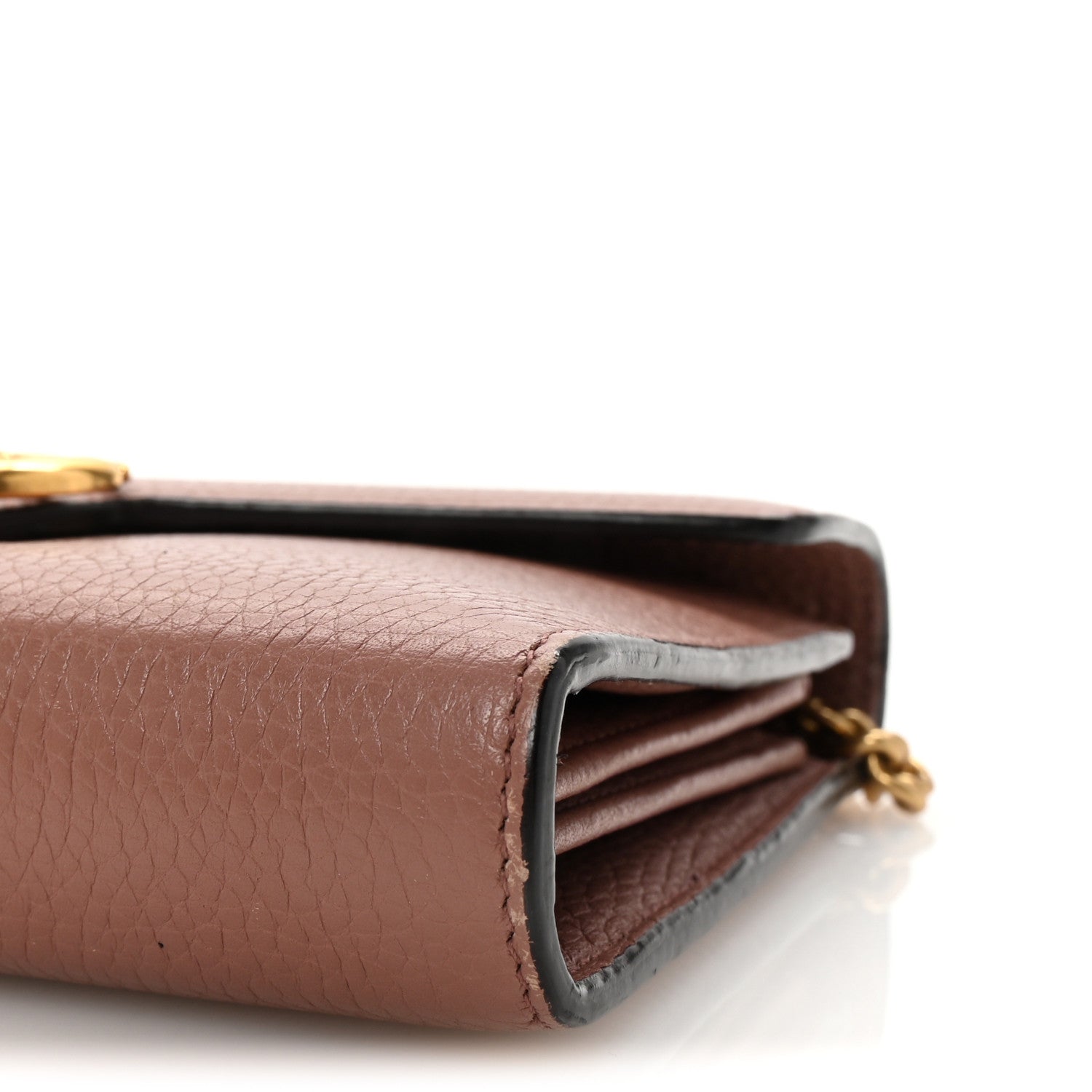 Gucci Cellarius Calfskin GG Marmont Chain Wallet Rosy Phard 10 of 10
