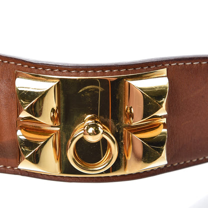 Hermes Barenia Collier de Chien CDC Bracelet S Fauve 10 of 10
