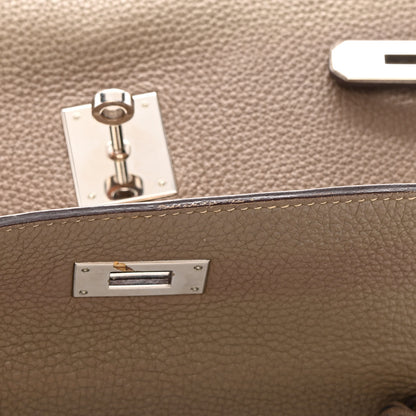Hermes Togo Kelly Retourne 35 Etoupe 10 of 31