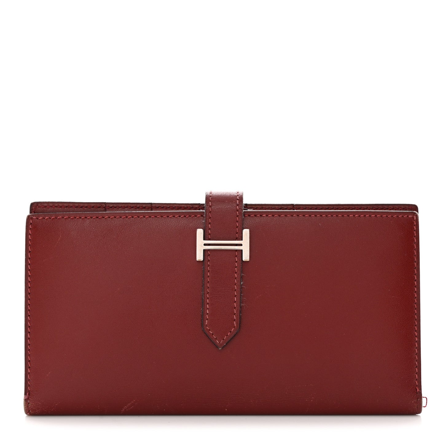 Box Bearn Gusset Wallet Rouge H