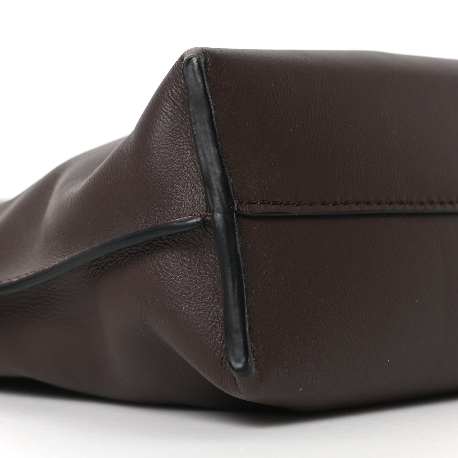 Loewe Calfskin Mini Flamenco Knot Clutch Chocolate 8 of 9