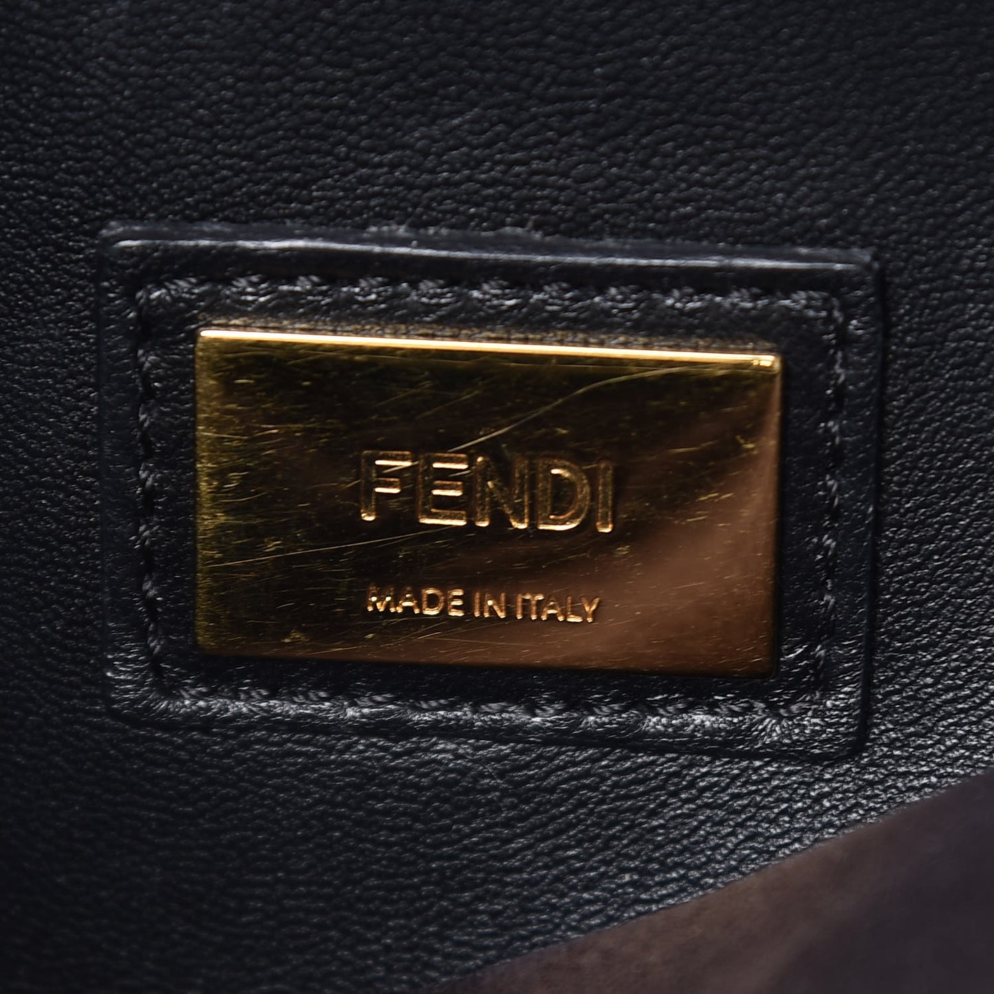 Vitello Seta Shiny Nappa Medium Peekaboo Iconic Satchel Black