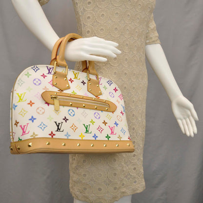 Louis Vuitton Monogram Multicolor Alma White 2 of 9