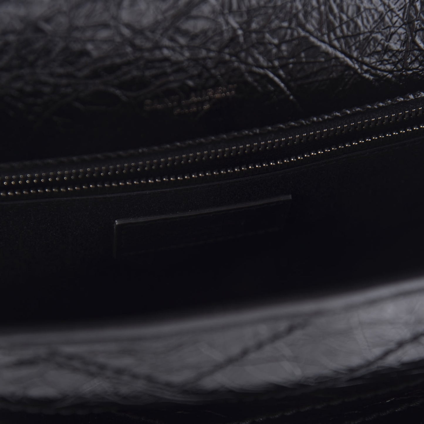 Crinkled Calfskin Matelasse Monogram Large Niki Chain Satchel Black
