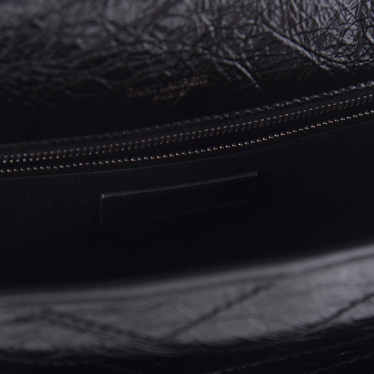 Saint Laurent Crinkled Calfskin Matelasse Monogram Large Niki Chain Satchel Black 8 of 9