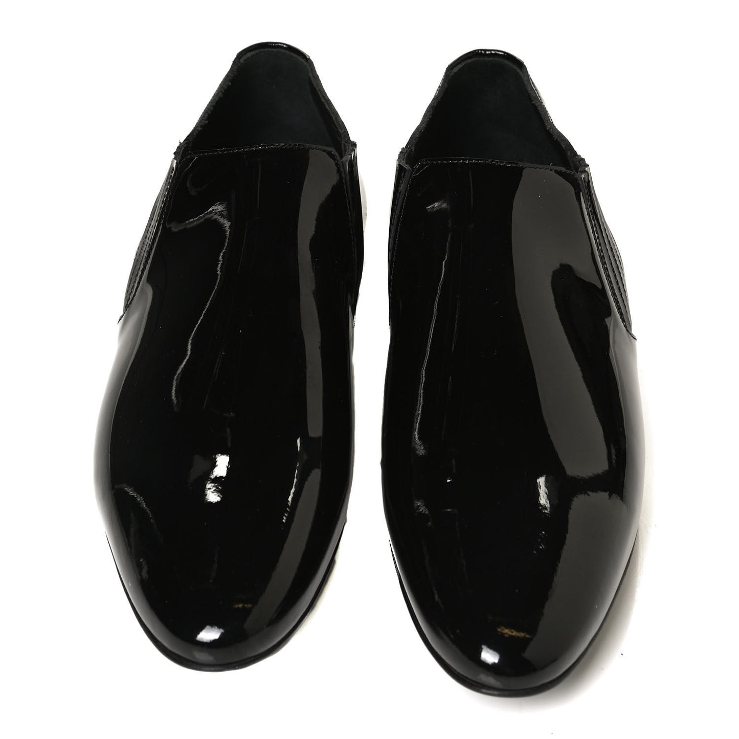 Patent Leather Connor Cropped Chelsea Boots 39.5 Black