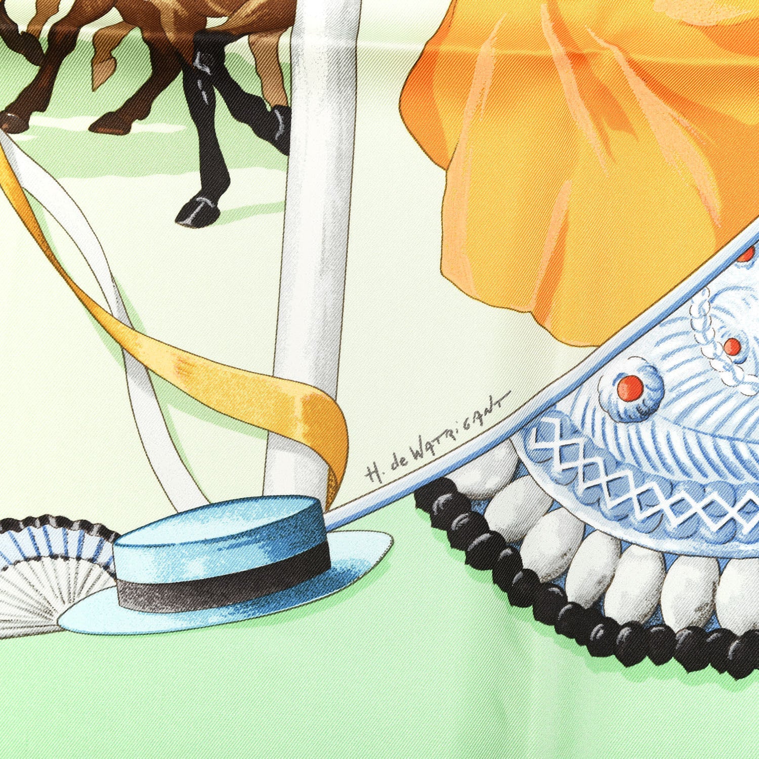 Hermes Silk Plaza De Toros Scarf 90 4 of 5