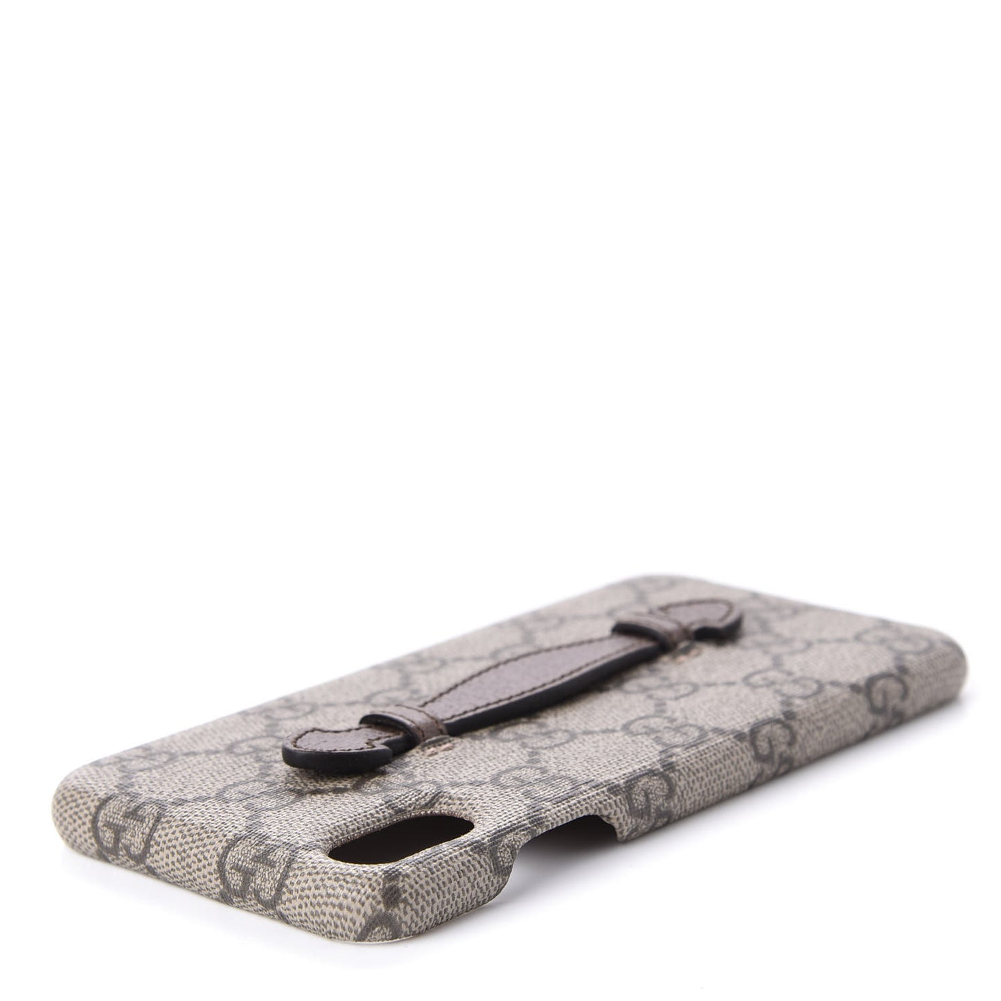 GG Supreme Monogram Top Handle iPhone XS Max Case Beige
