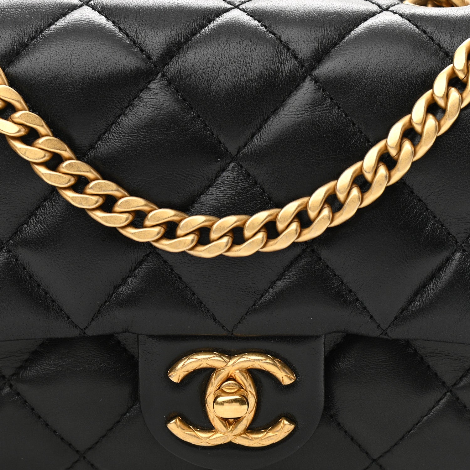 Chanel Lambskin Quilted Small Pillow Crush Flap Black 8 of 11