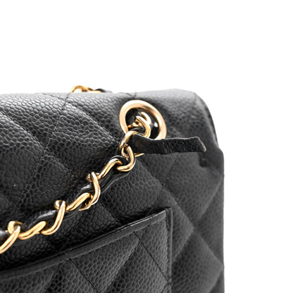 Chanel Caviar Quilted Small Double Flap Black 14 of 16