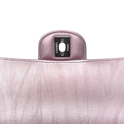 Chanel Metallic Calfskin Quilted Mini Rectangular Flap Pink 11 of 13