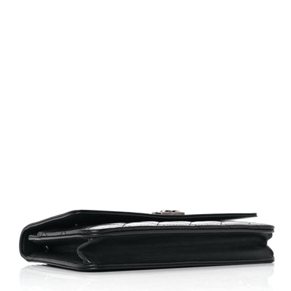 Chanel Lambskin Quilted Boy Wallet On Chain WOC Black 3 of 9