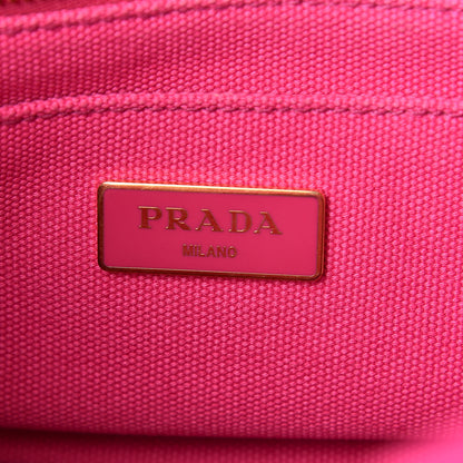 Prada Canapa Small Logo Tote Fuxia 6 of 17