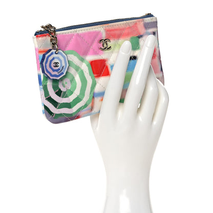 Chanel Patent Calfskin Printed Quilted Small Cosmetic Case Multicolor 2 of 10