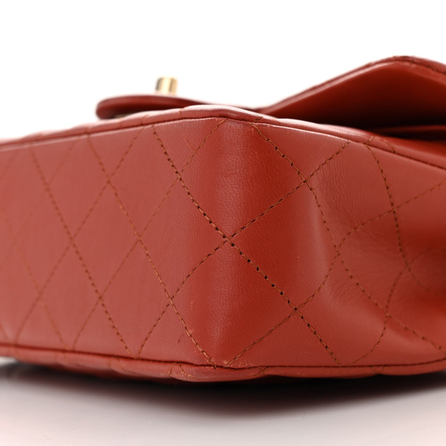 Chanel Lambskin Quilted Small Double Flap Red 10 of 14