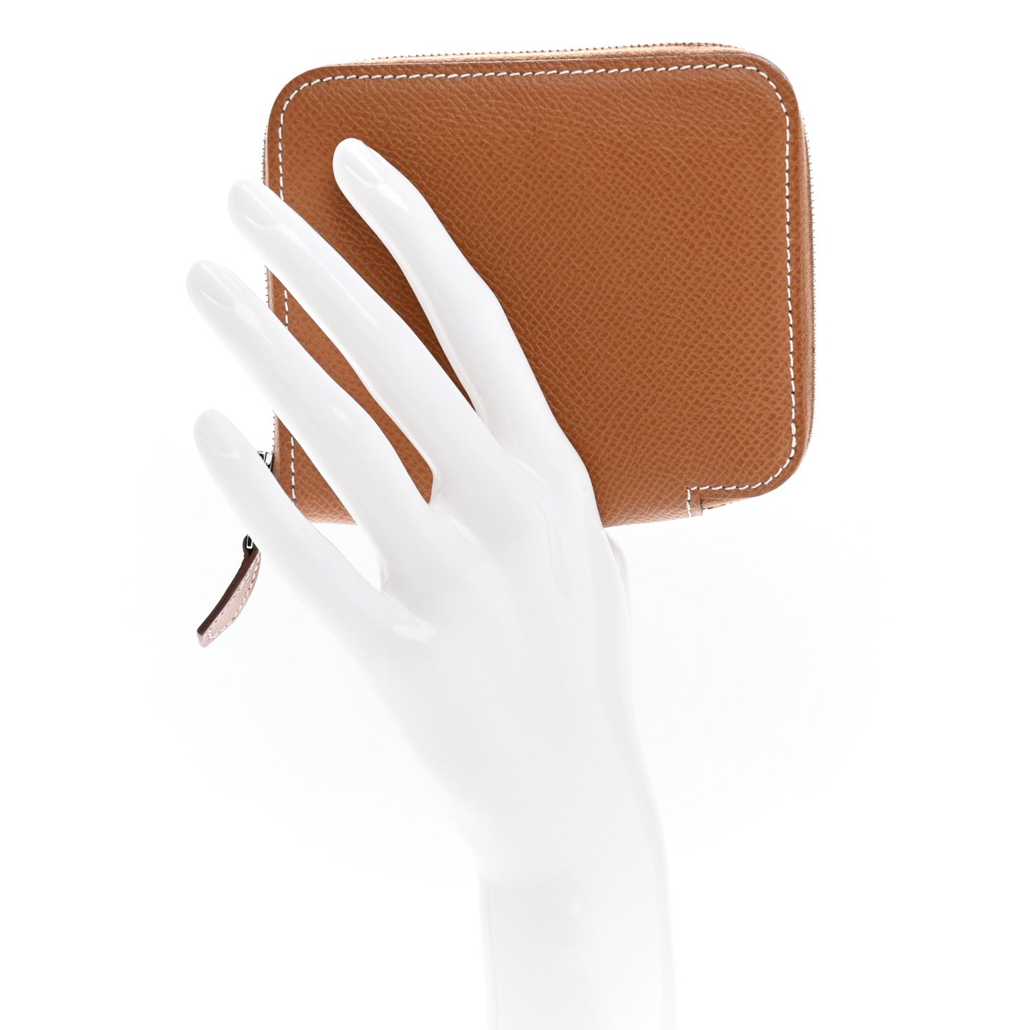 Hermes Epsom Silk'in Compact Wallet Gold 2 of 8