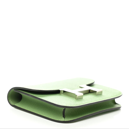 Hermes Epsom Constance Slim Wallet Vert Criquet 5 of 9
