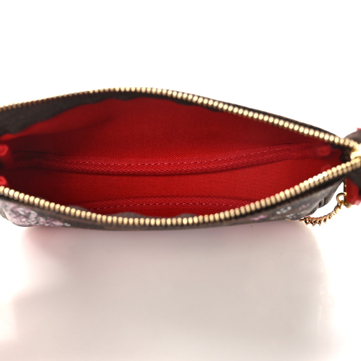 Damier Ebene 2019 Christmas Animation Mini Pochette Accessories Red