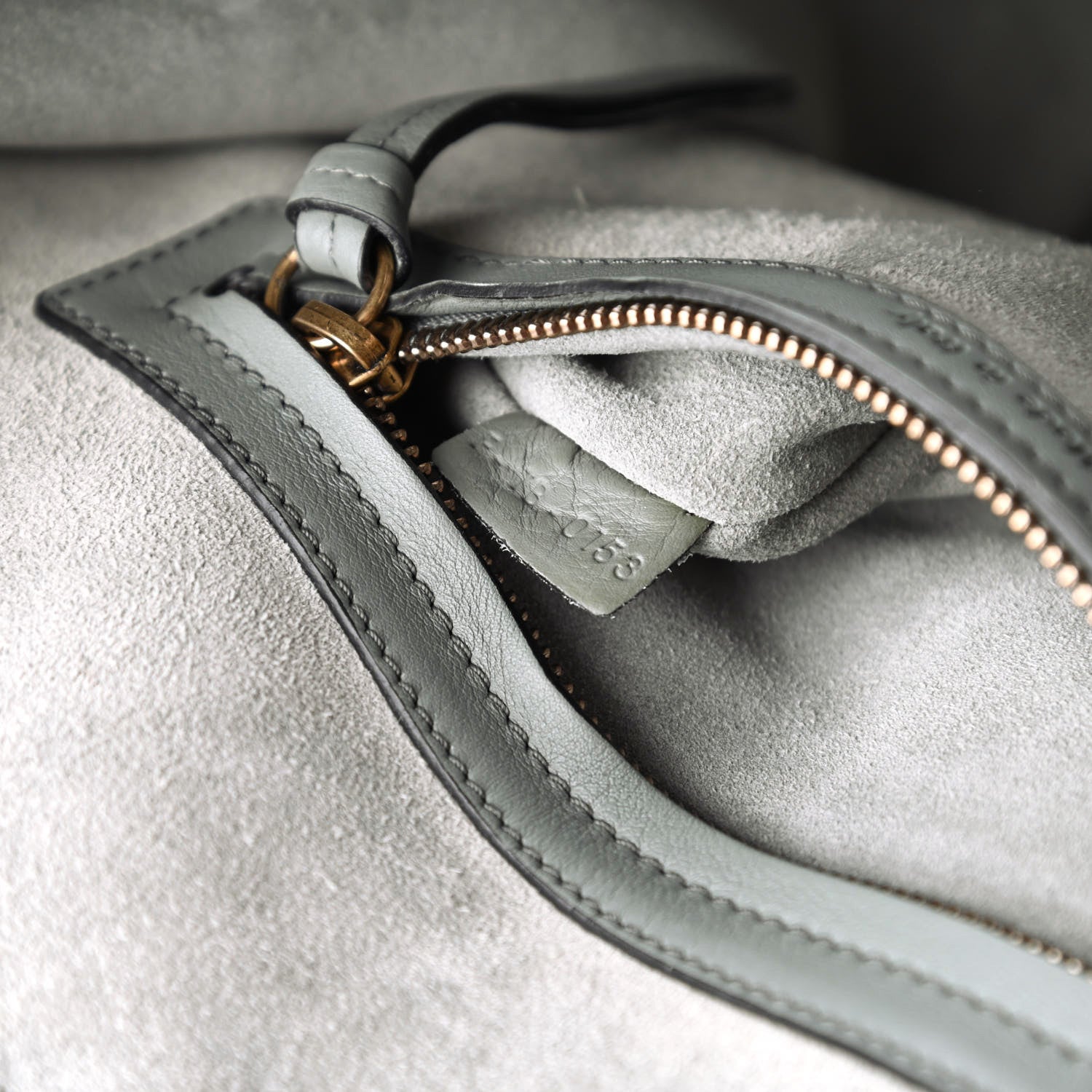 Celine Supple Calfskin Medium Phantom Luggage Glacier 7 of 10