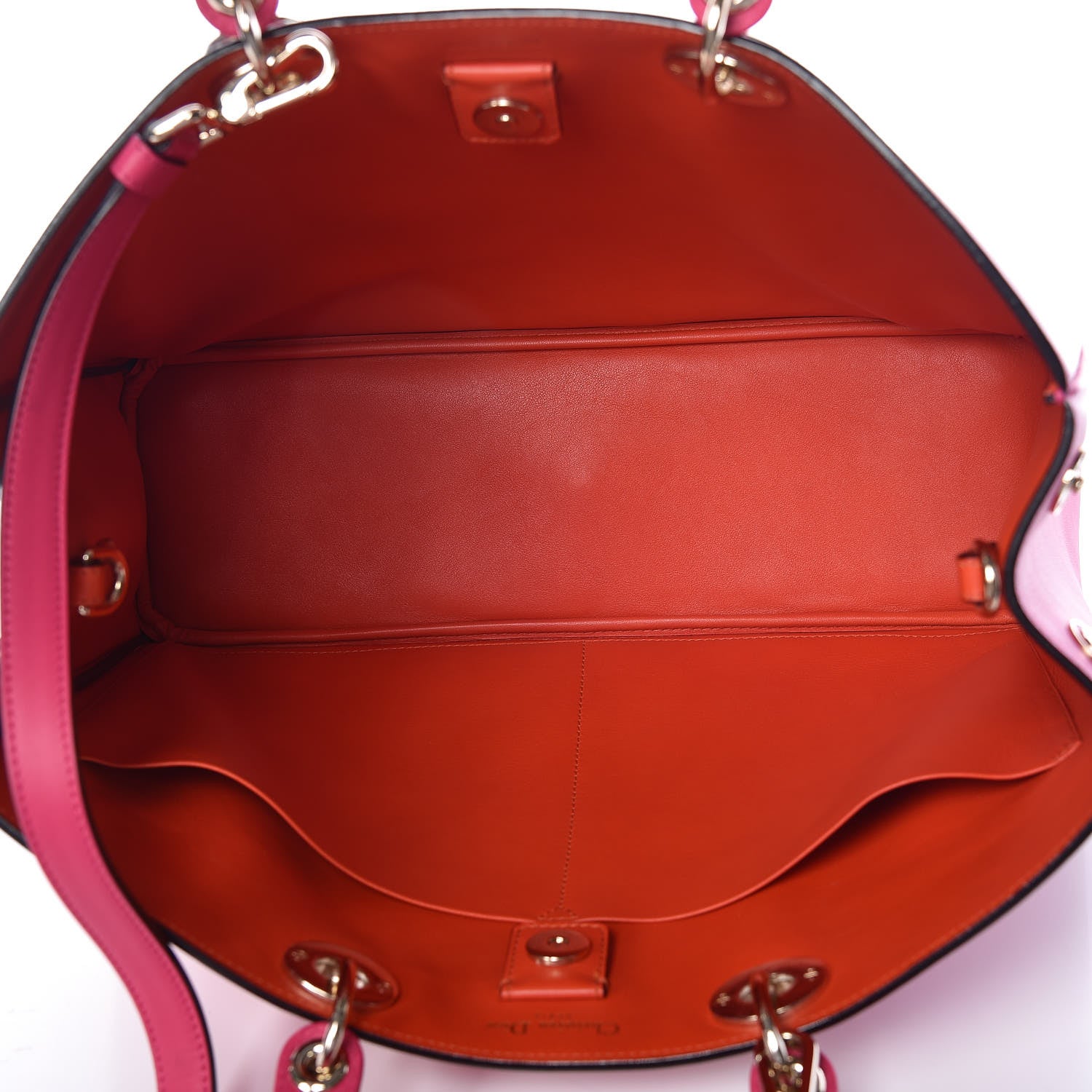 Christian Dior Smooth Calfskin Large Diorissimo Tote Fuchsia 8 of 9