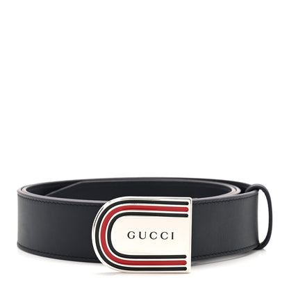 Gucci Moon Calfskin Round Plaque 35mm 100 40 Navy 1 of 4