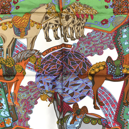 Hermes Silk Art Des Steppes Scarf 90 6 of 6