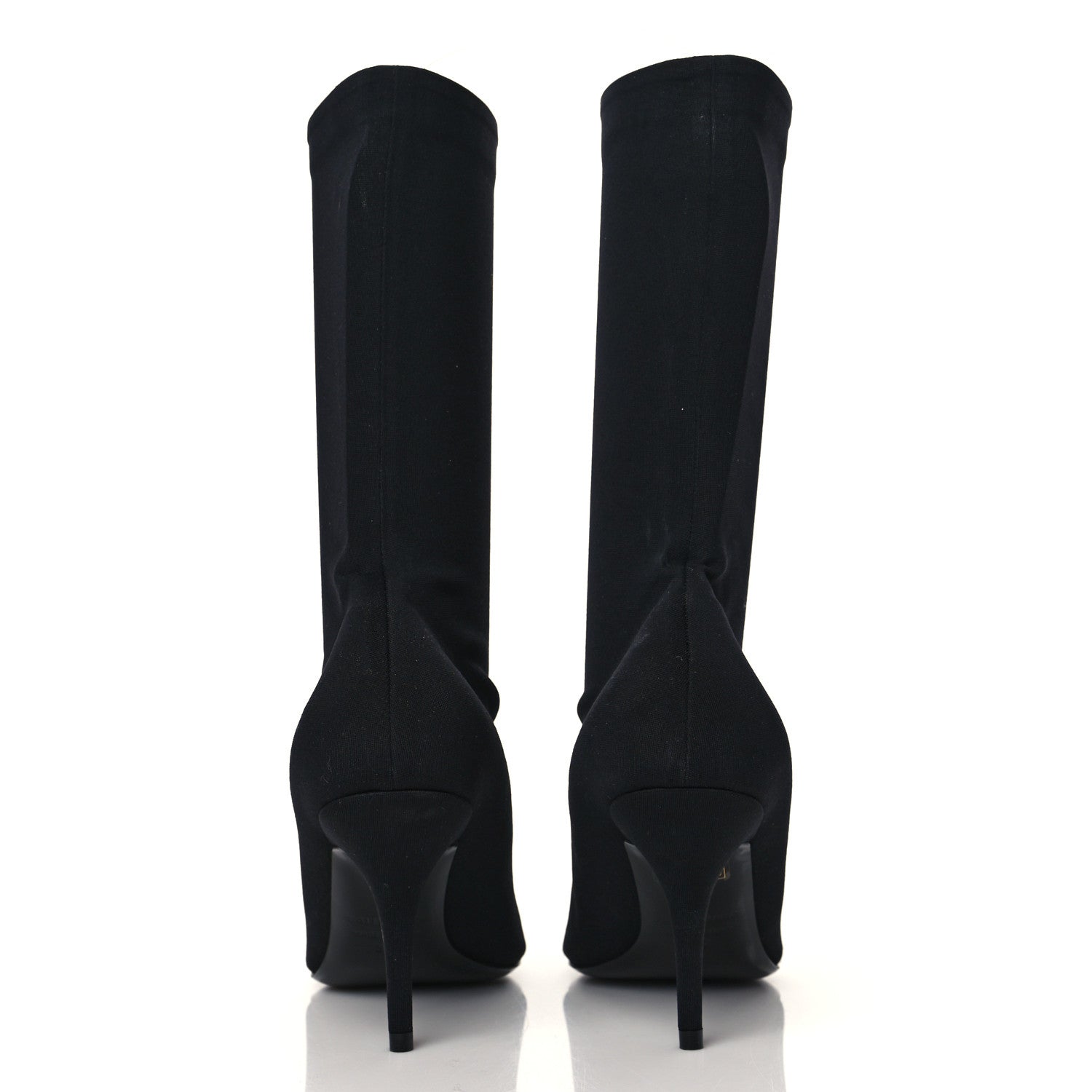 Balenciaga Matte Spandex Extreme Pointed Toe Knife 80mm Ankle Boots 37 Black 5 of 7