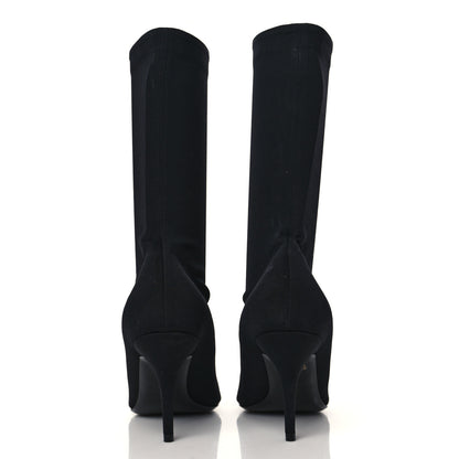 Balenciaga Matte Spandex Extreme Pointed Toe Knife 80mm Ankle Boots 37 Black 5 of 7