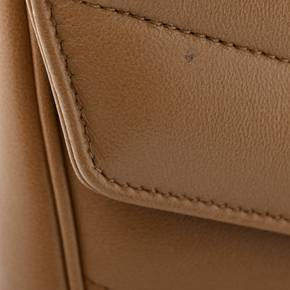 Saint Laurent Lambskin Chevron Quilted Large LouLou Natural Tan 13 of 15