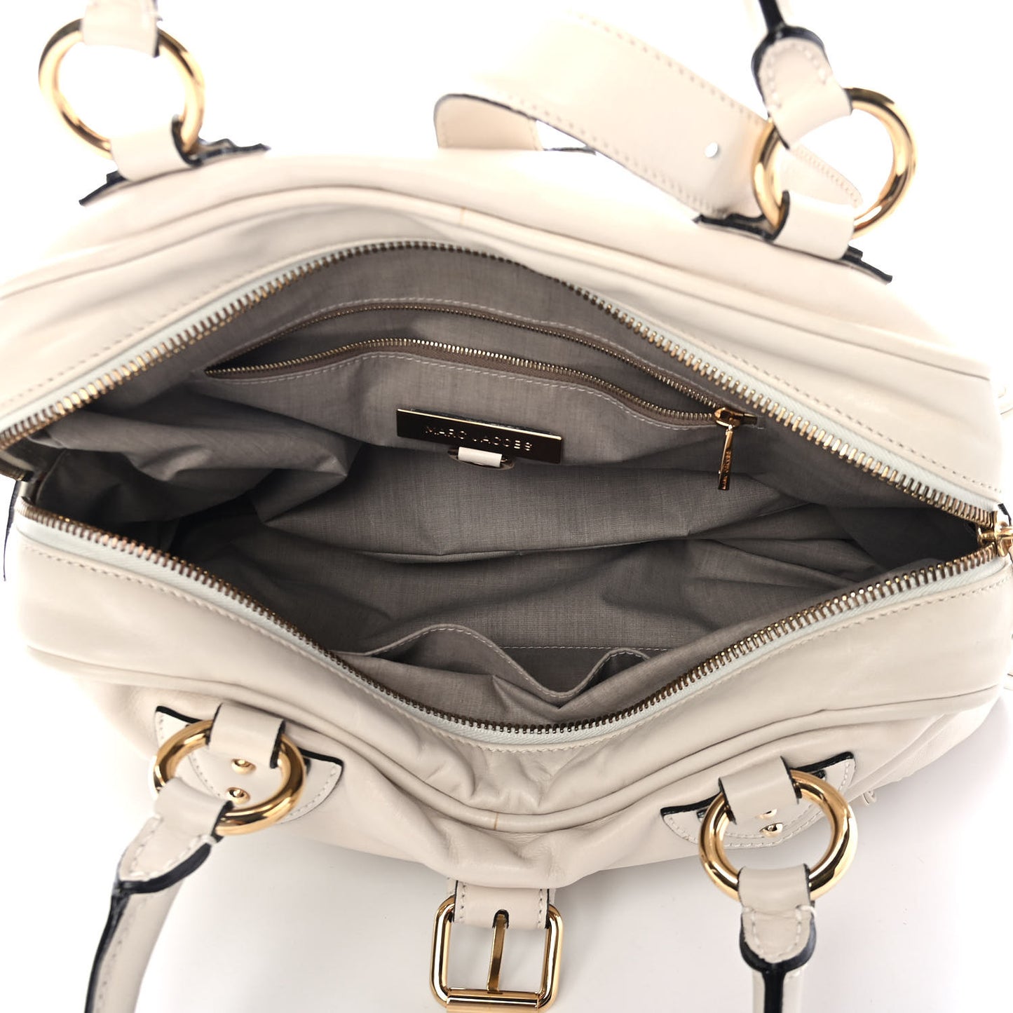 Calfskin Venetia Satchel White