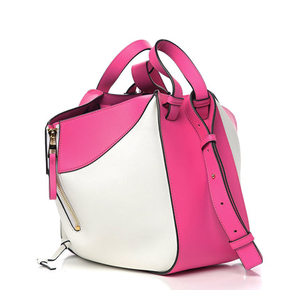 Loewe Calfskin Small Hammock Shoulder Bag Shocking Pink White 2 of 9