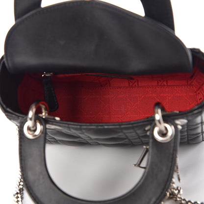 Christian Dior Lambskin Cannage Mini Lady Dior Black 5 of 11