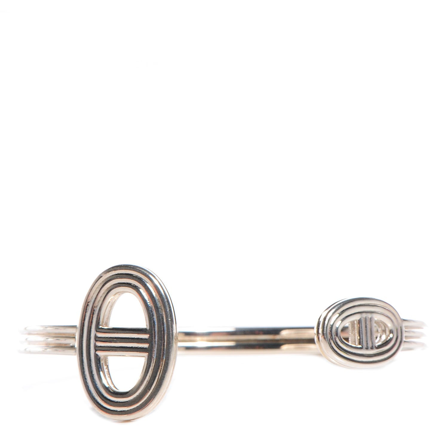 Hermes Sterling Silver Chaine d'Ancre 24 Cuff SH 1 of 4