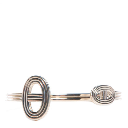 Hermes Sterling Silver Chaine d'Ancre 24 Cuff SH 1 of 4