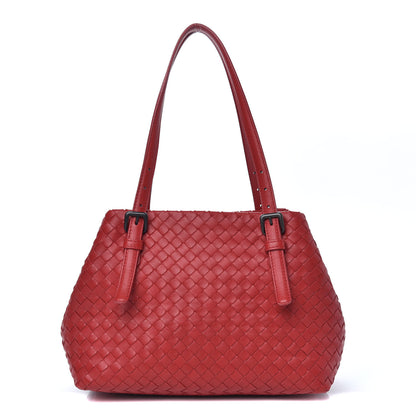 Bottega Veneta Nappa Intrecciato Small Cesta Tote Red 1 of 10