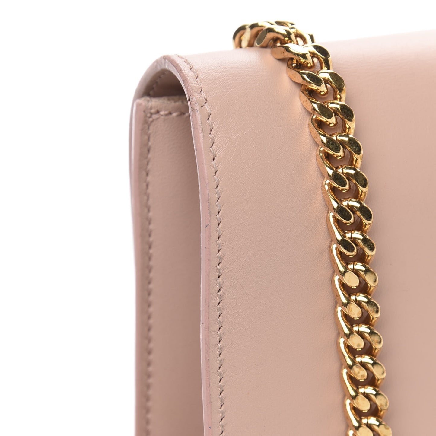 Smooth Calfskin Classic Monogram Kate Tassel Chain Wallet Pale Blush