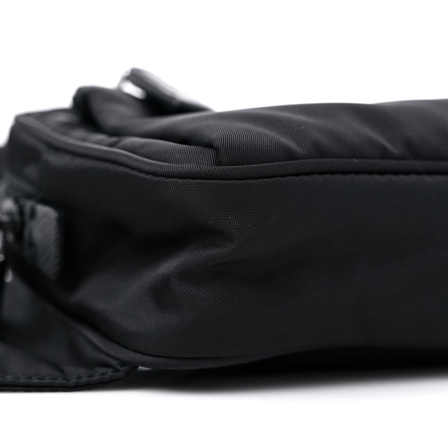 Re-Nylon Saffiano Belt Bag Black