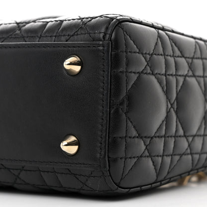 Christian Dior Lambskin Cannage Small Lucky Badges My Lady Dior Black 10 of 12