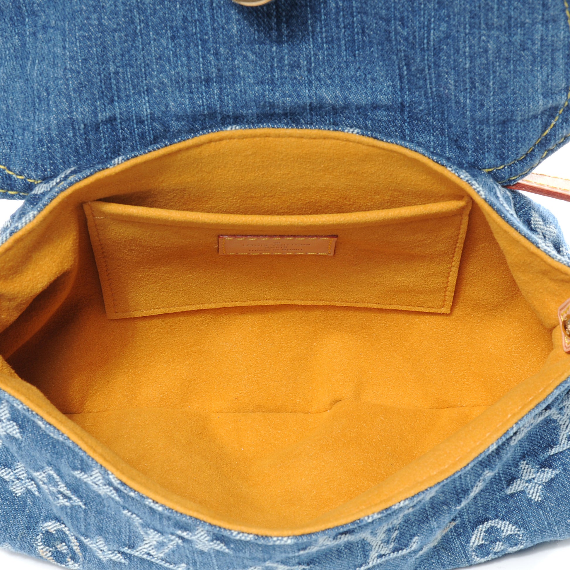 Louis Vuitton Monogram Denim Mini Pleaty Blue 6 of 8
