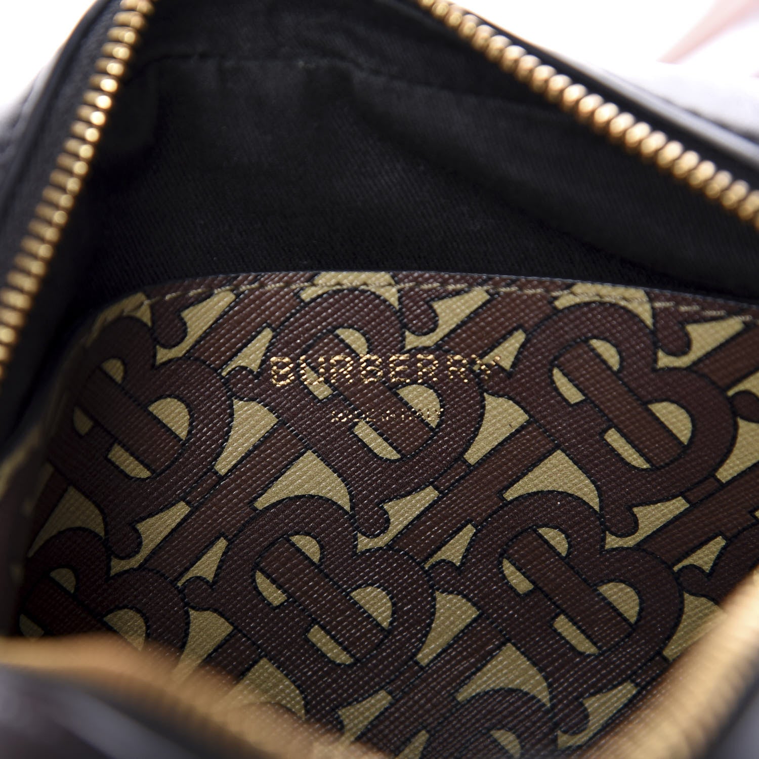 Burberry E-Canvas Monogram Stripe Camera Bag Bridle Brown 6 of 9