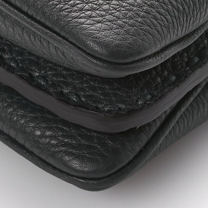 Fendi Cuoio Romano Selleria Macro Stitchings Small Peekaboo Carbon Asfalto 9 of 9