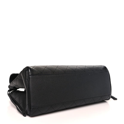 Chanel Grained Calfskin Stitched Urban Essentials Large Shopping Bag Black 4 of 11