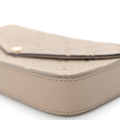 Louis Vuitton Empreinte Pochette Felicie Chain Wallet Tourterelle 10 of 11