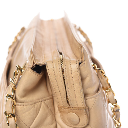 Chanel Lambskin Quilted Shoulder Bag Beige 11 of 12