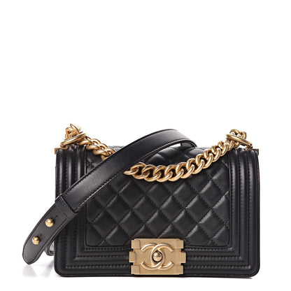 Chanel Calfskin Quilted Small Boy Flap Black 1 of 10