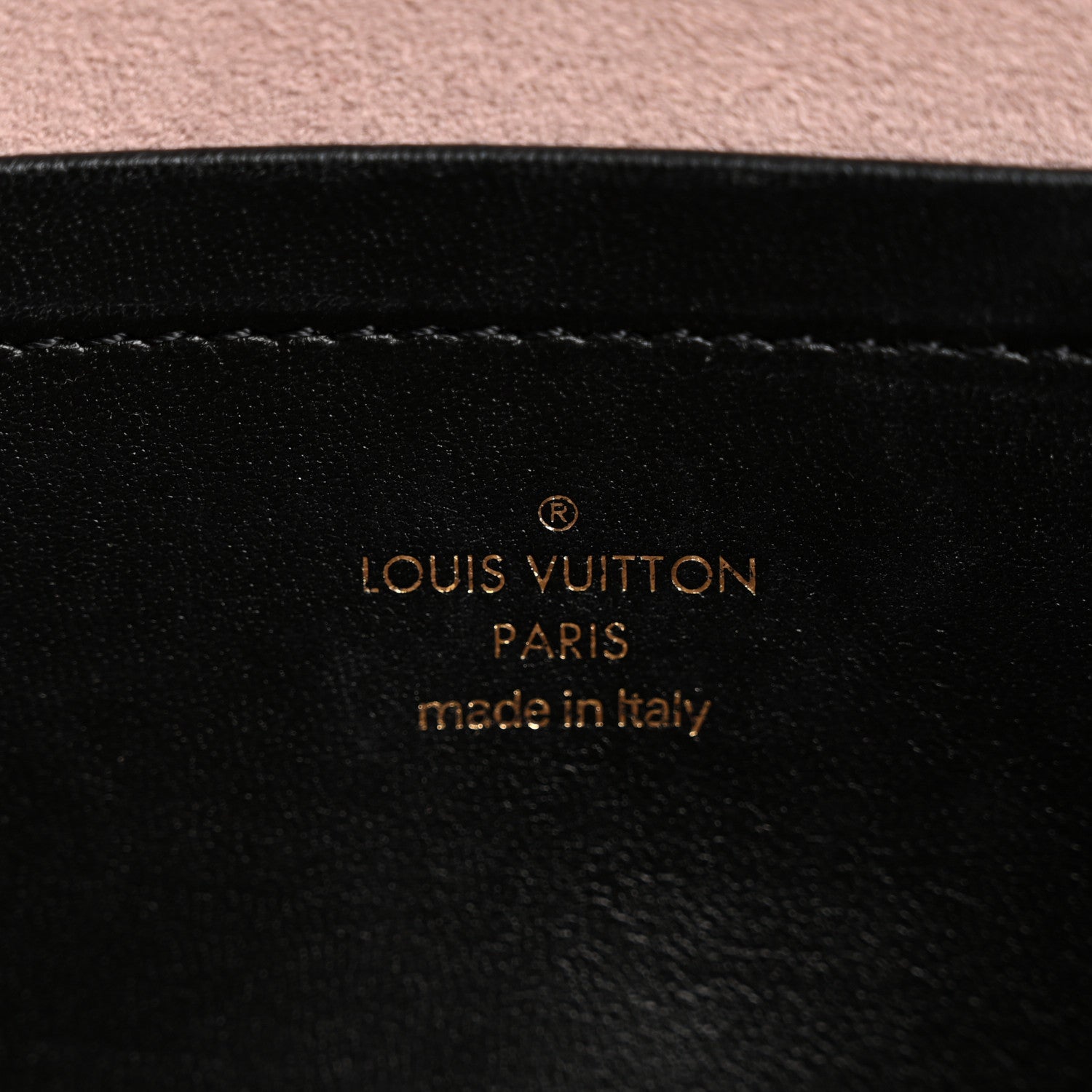 Louis Vuitton Lambskin Embossed Monogram Pochette Coussin Black 6 of 11