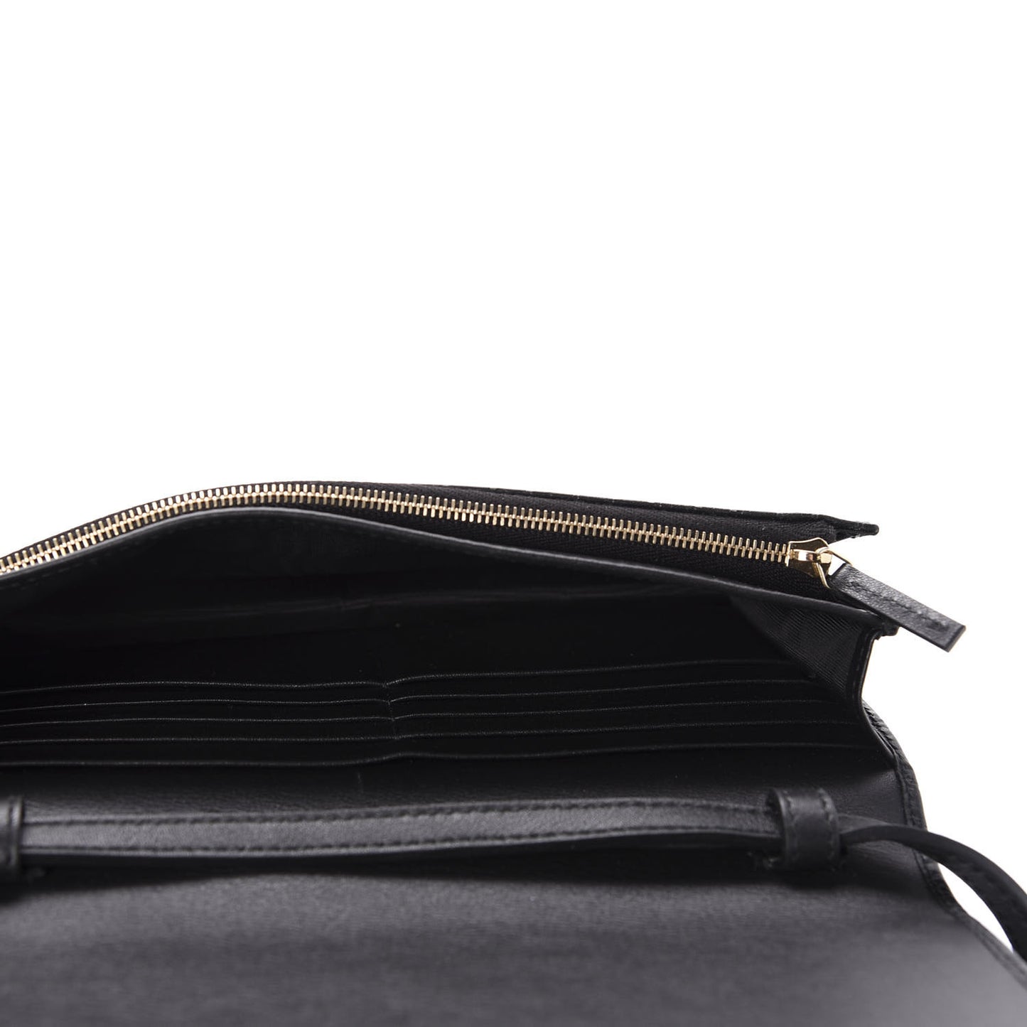 Microguccissima Crossbody Wallet Black