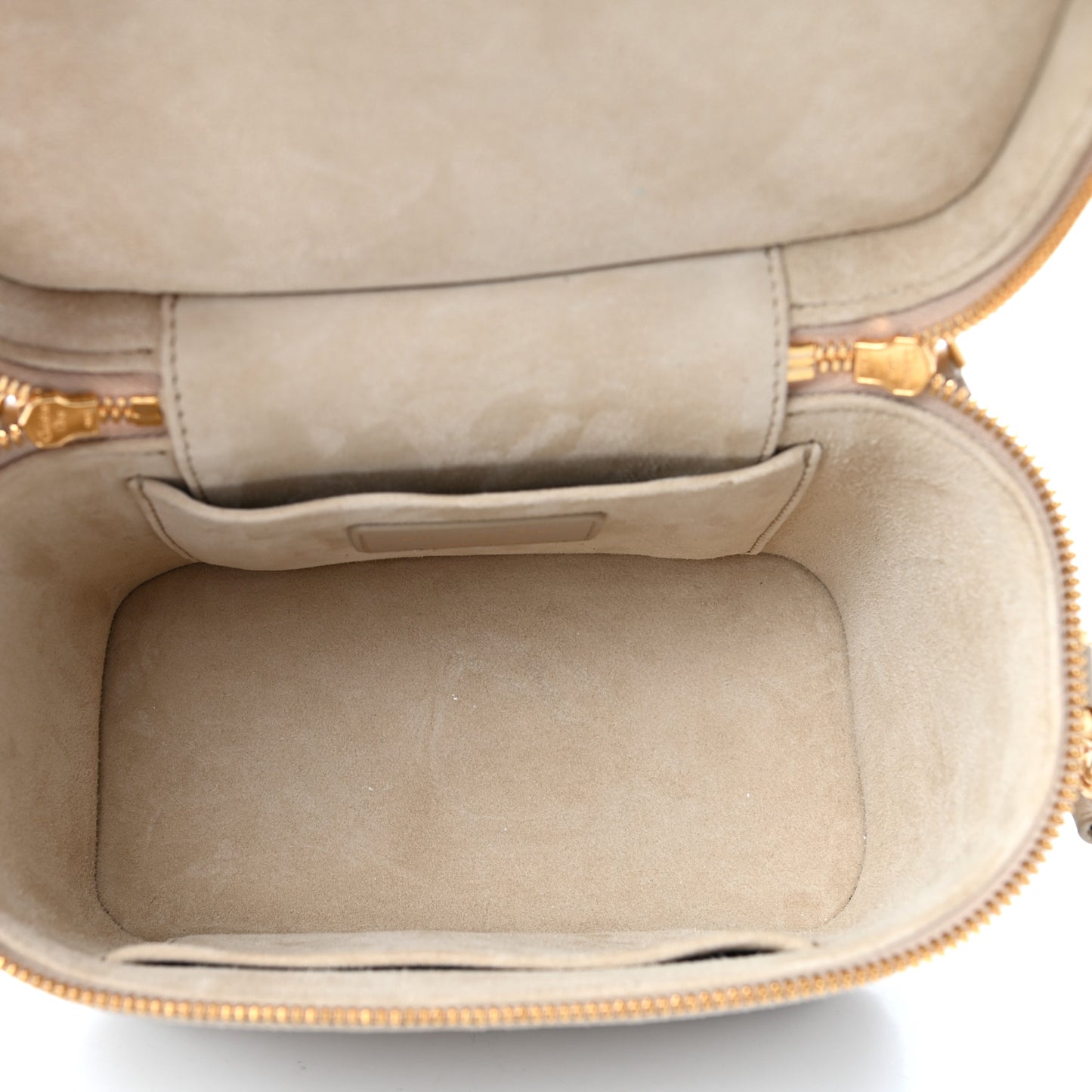 Lambskin Cannage Small Diortravel Vanity Case Light Beige